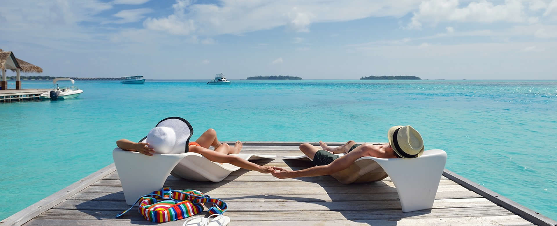 Viaje de lujo en una playa paradisíaca